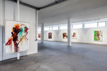 Exhibition view, Galerie Ebensperger Rhomberg, Salzburg, Photo: Andrew Phelps Estate Otto Muehl