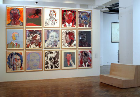 Exhibition view, Museum of Applied Arts, Vienna 2004, Estate Otto Muehl